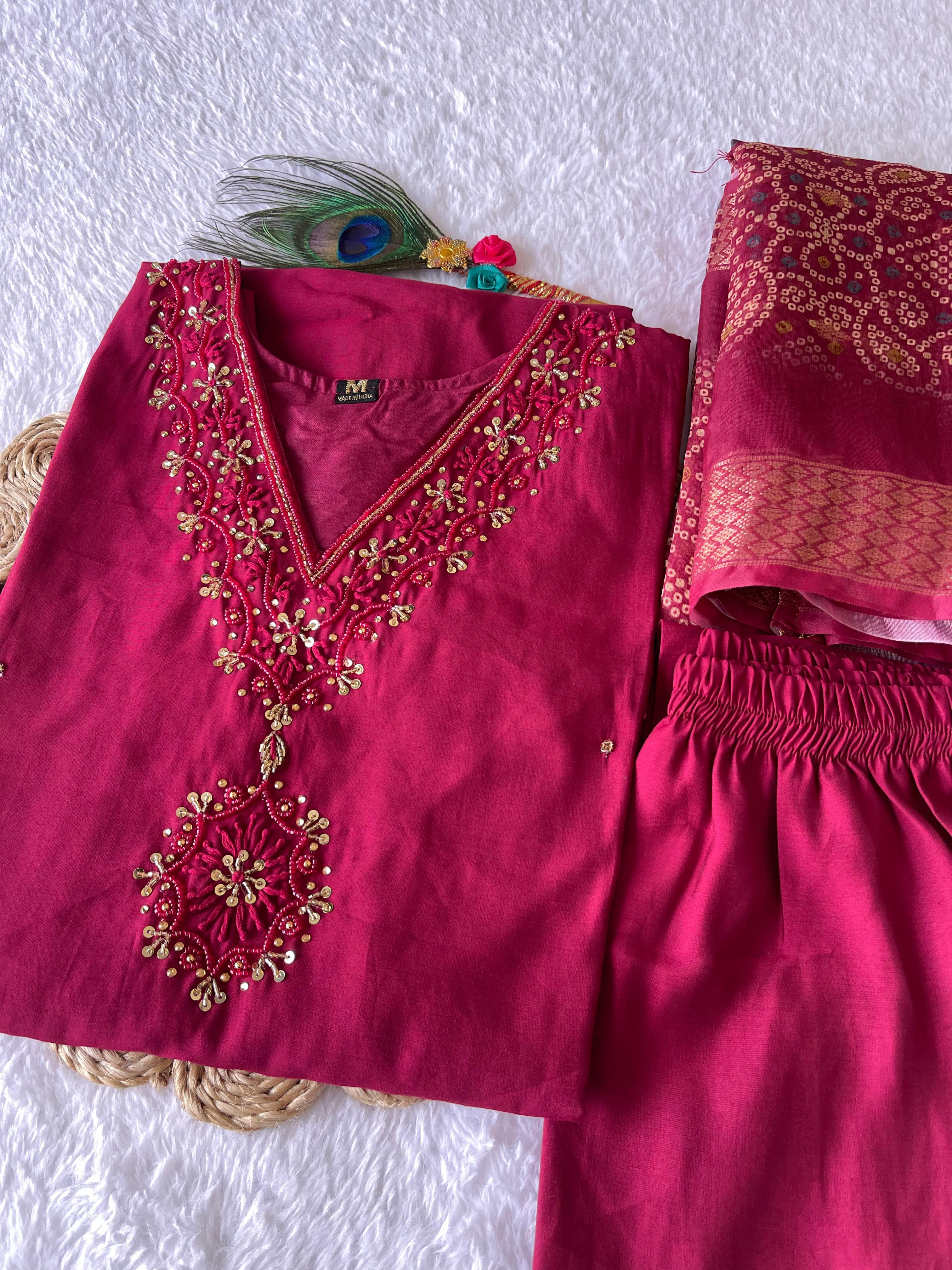 Launching New Designers Kurti Pent Dupatta Set