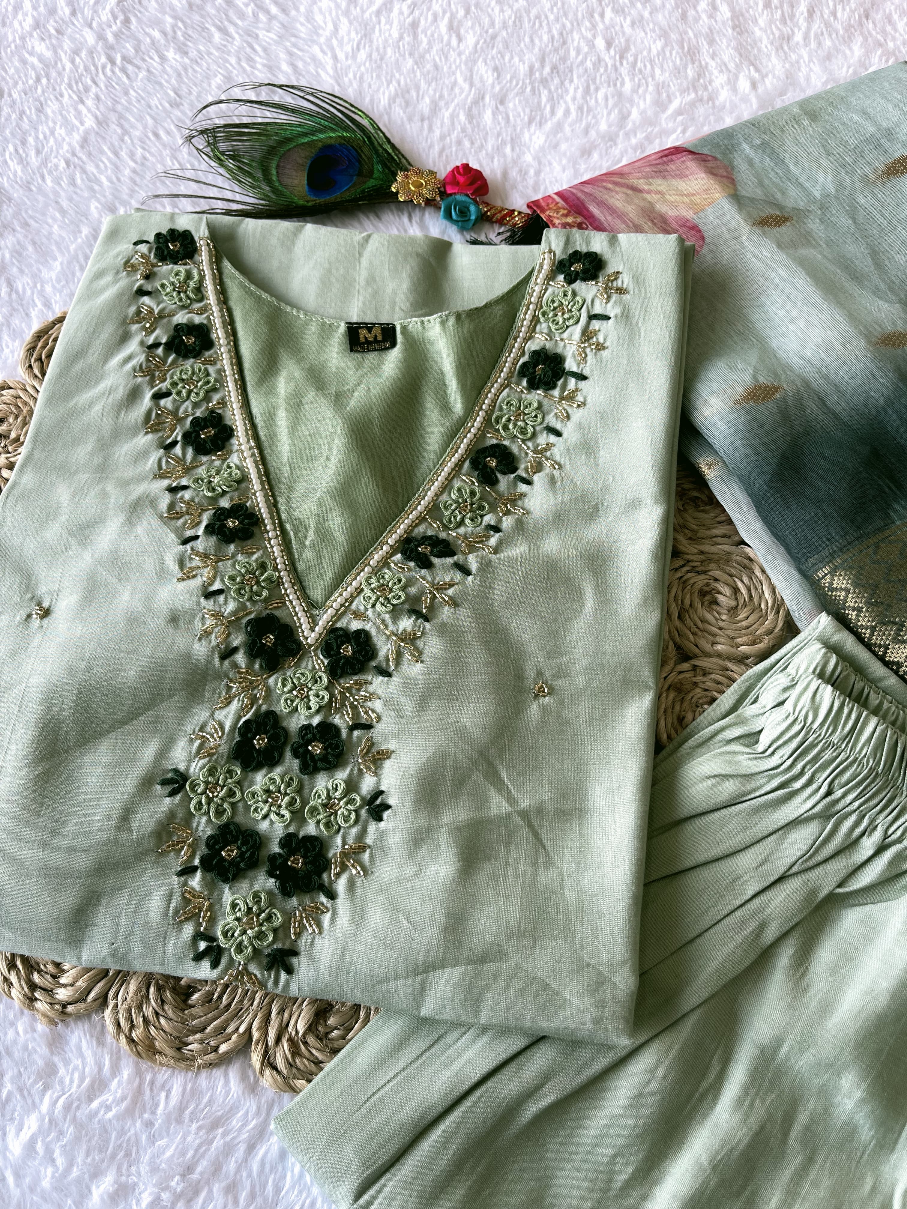 Launching New Designers Kurti Pent Dupatta Set