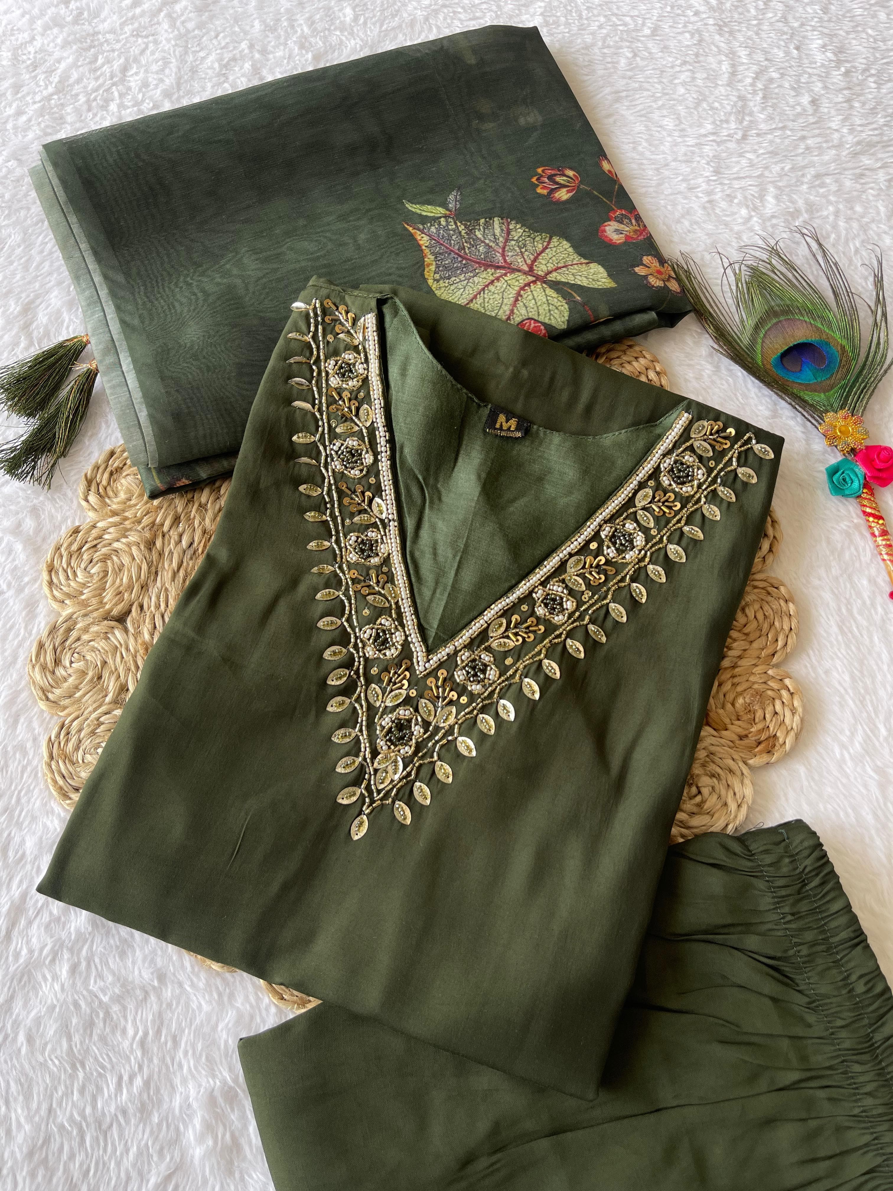 Launching New Designers Kurti Pent Dupatta Set