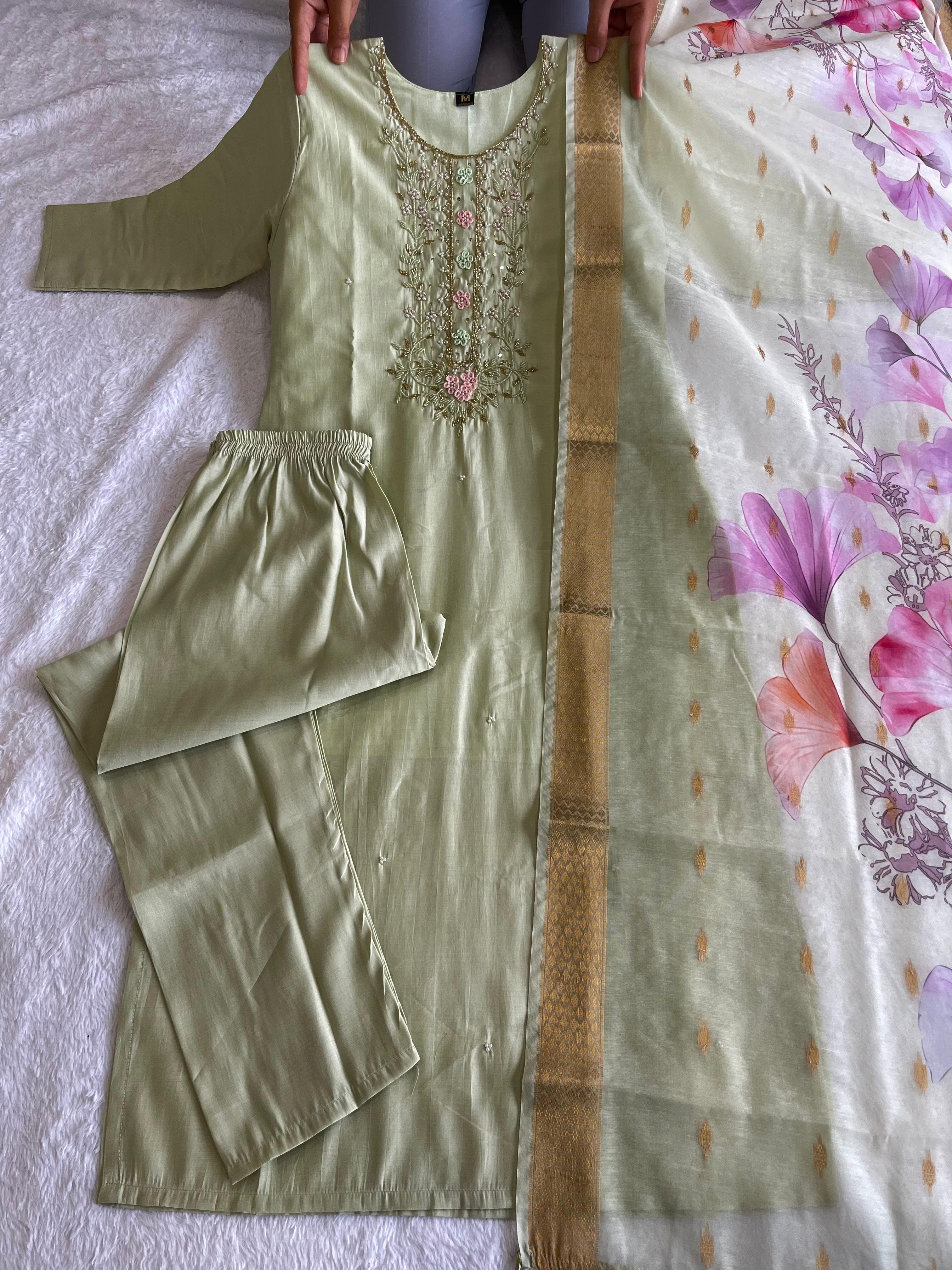 Launching New Designers Kurti Pent Dupatta Set