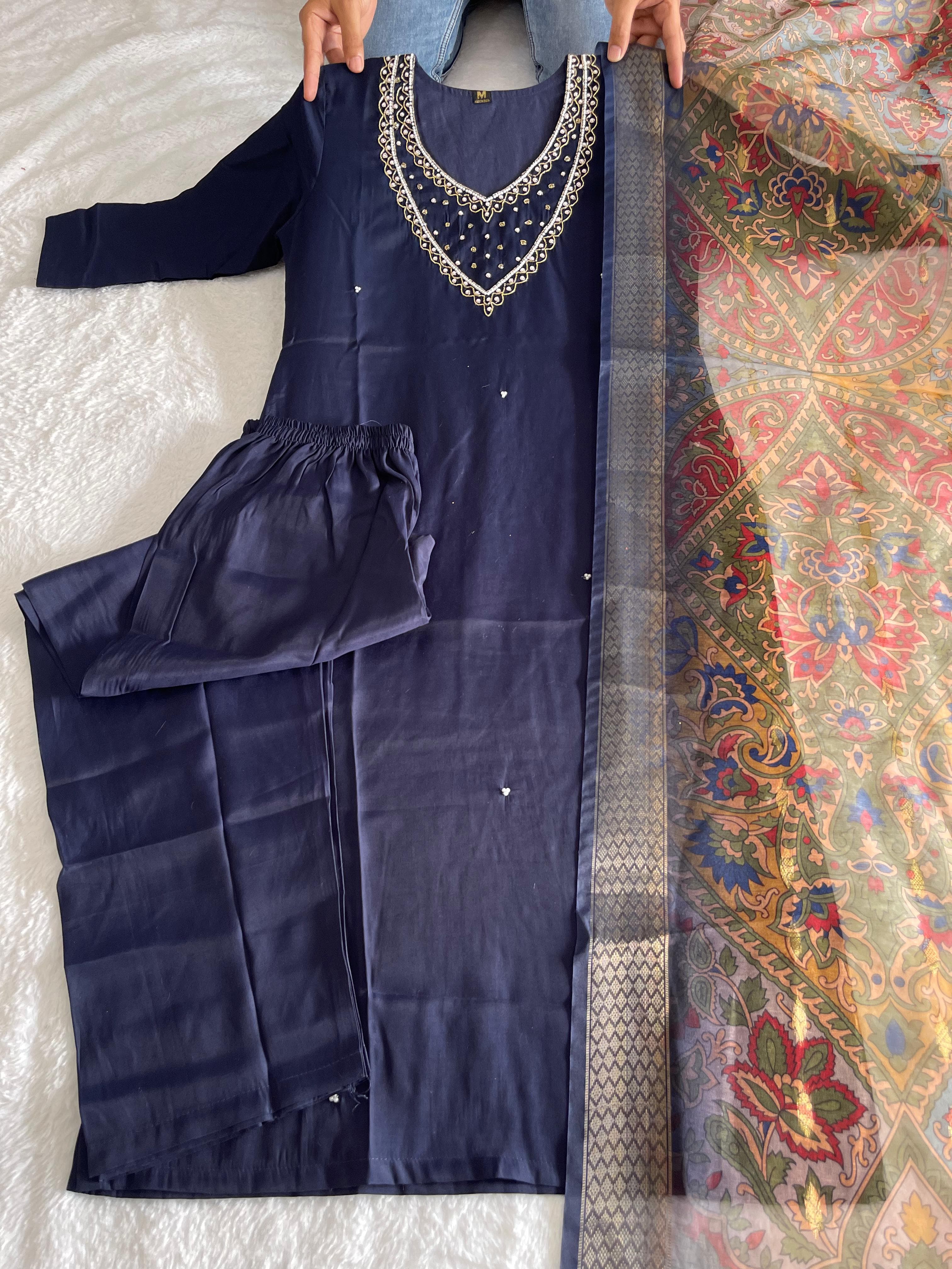 Launching New Designers Kurti Pent Dupatta Set