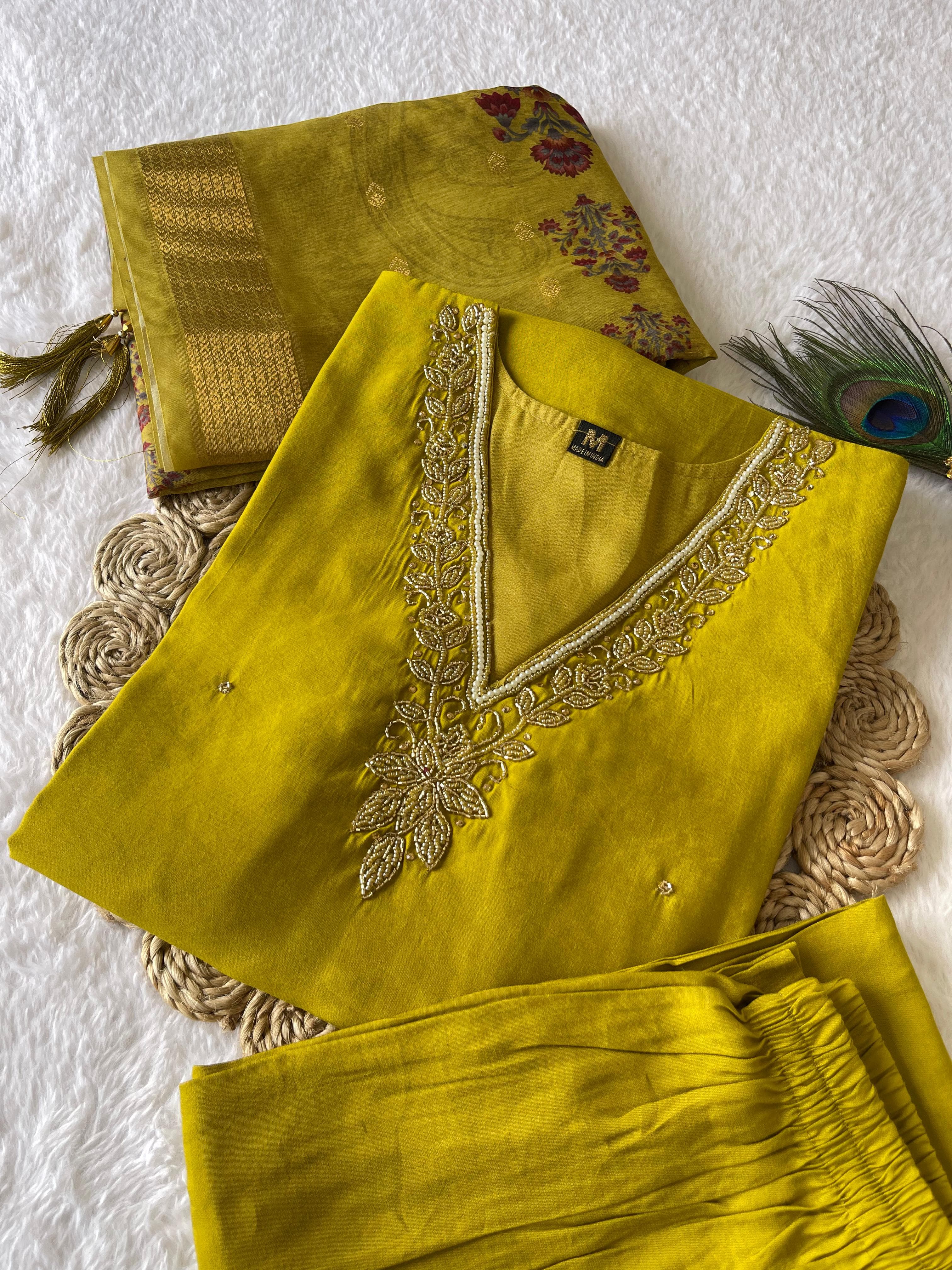 Launching New Designers Kurti Pent Dupatta Set