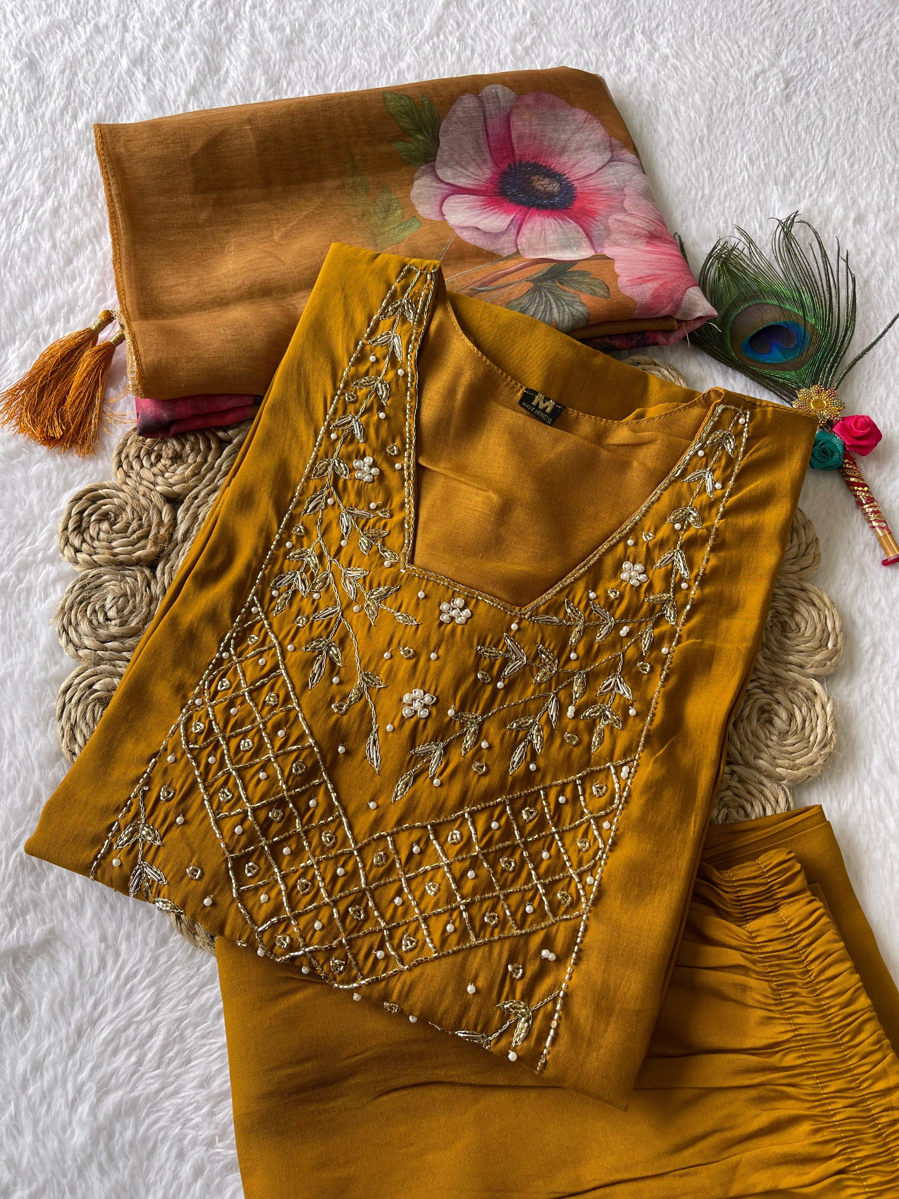 Launching New Designers Kurti Pent Dupatta Set