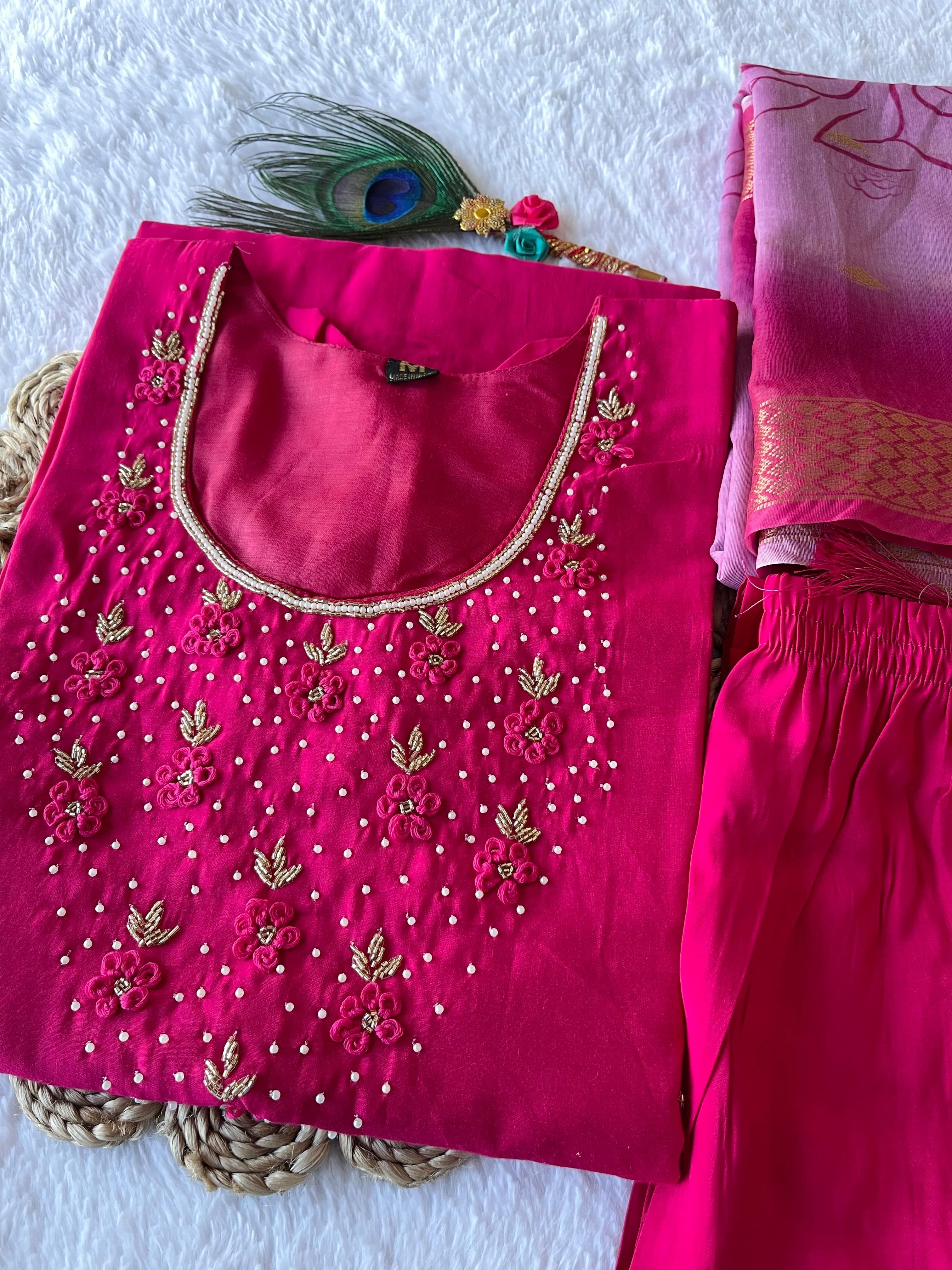 Launching New Designers Kurti Pent Dupatta Set