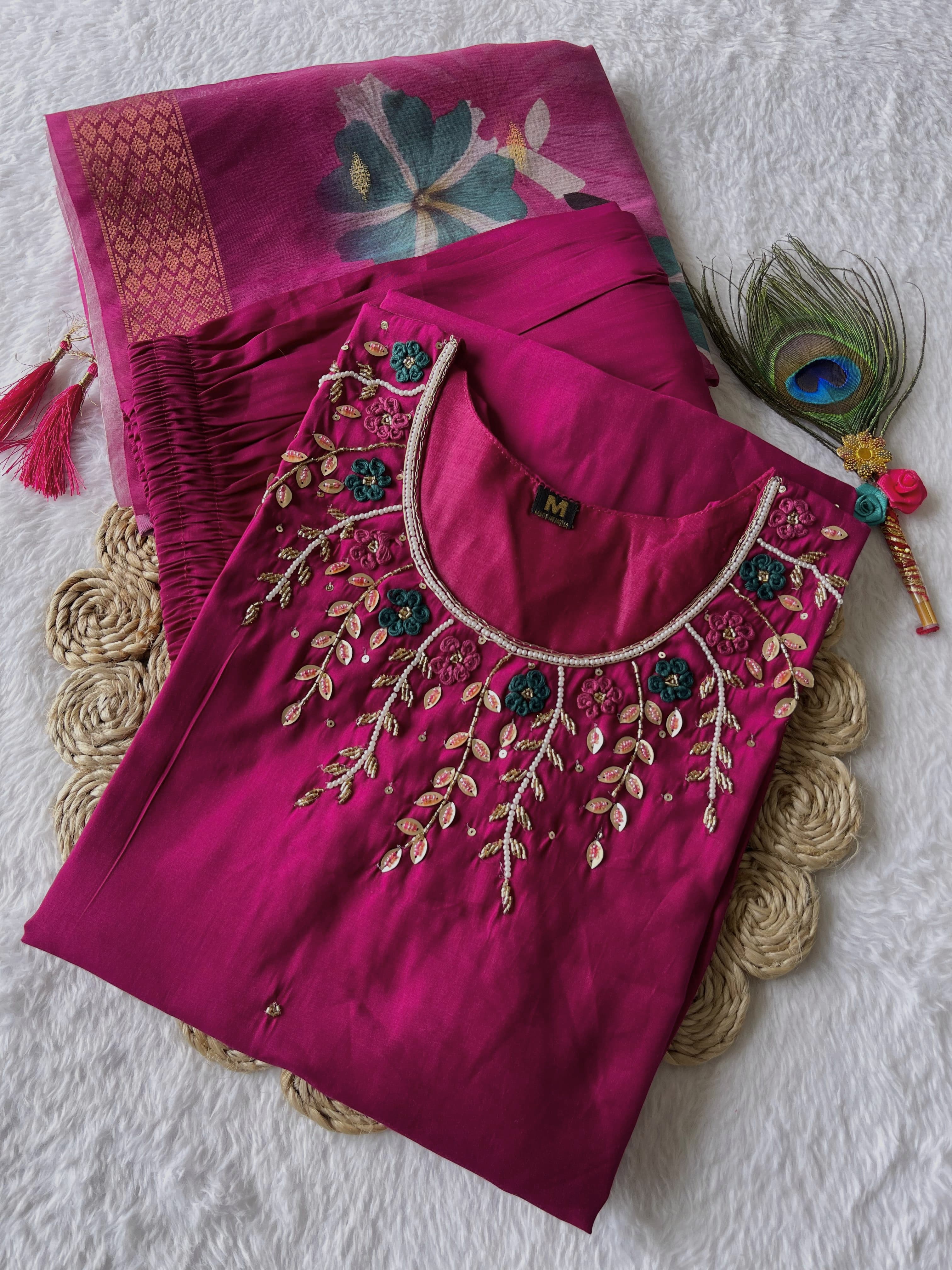 Launching New Designers Kurti Pent Dupatta Set