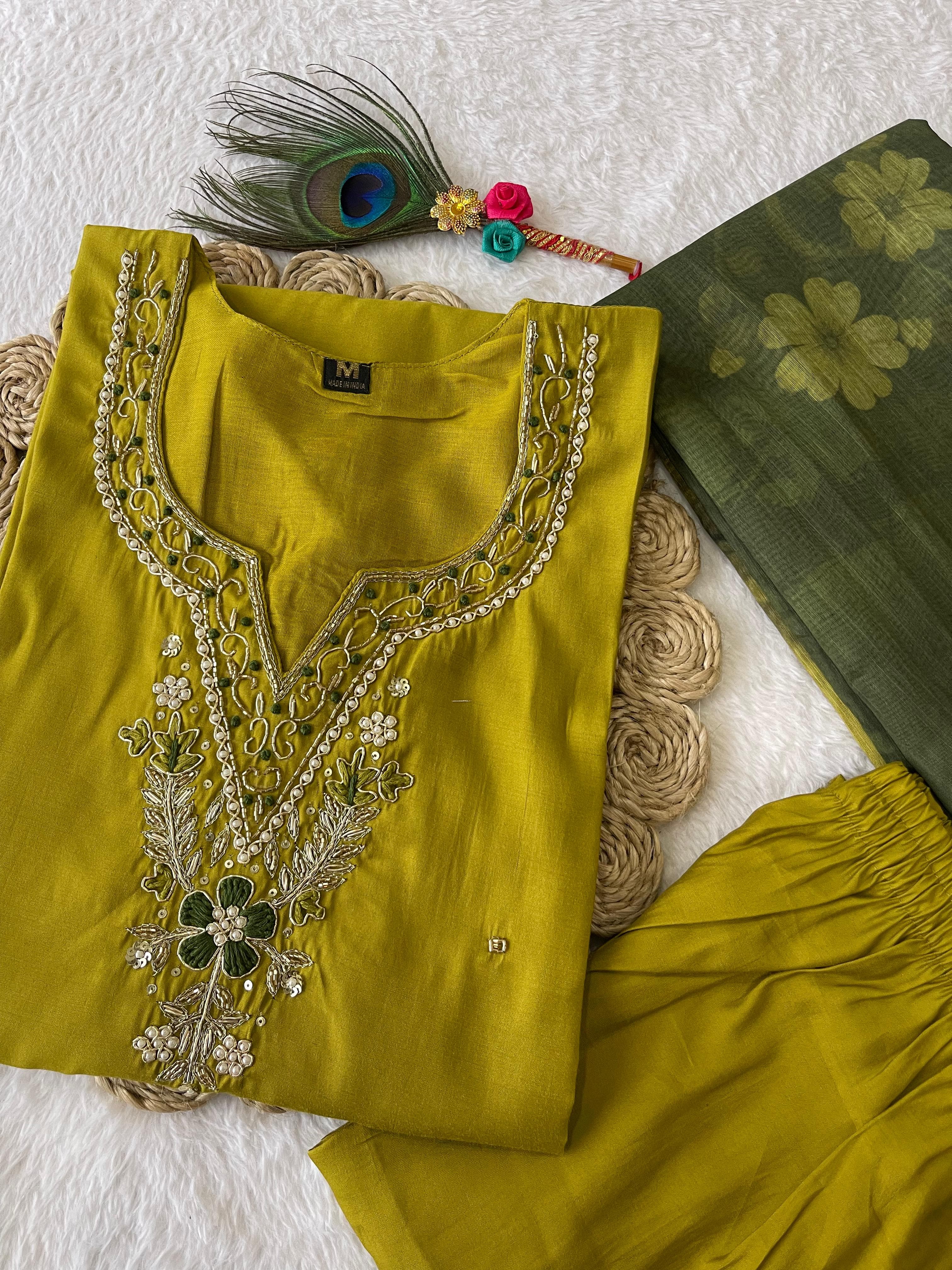 Launching New Designers Kurti Pent Dupatta Set