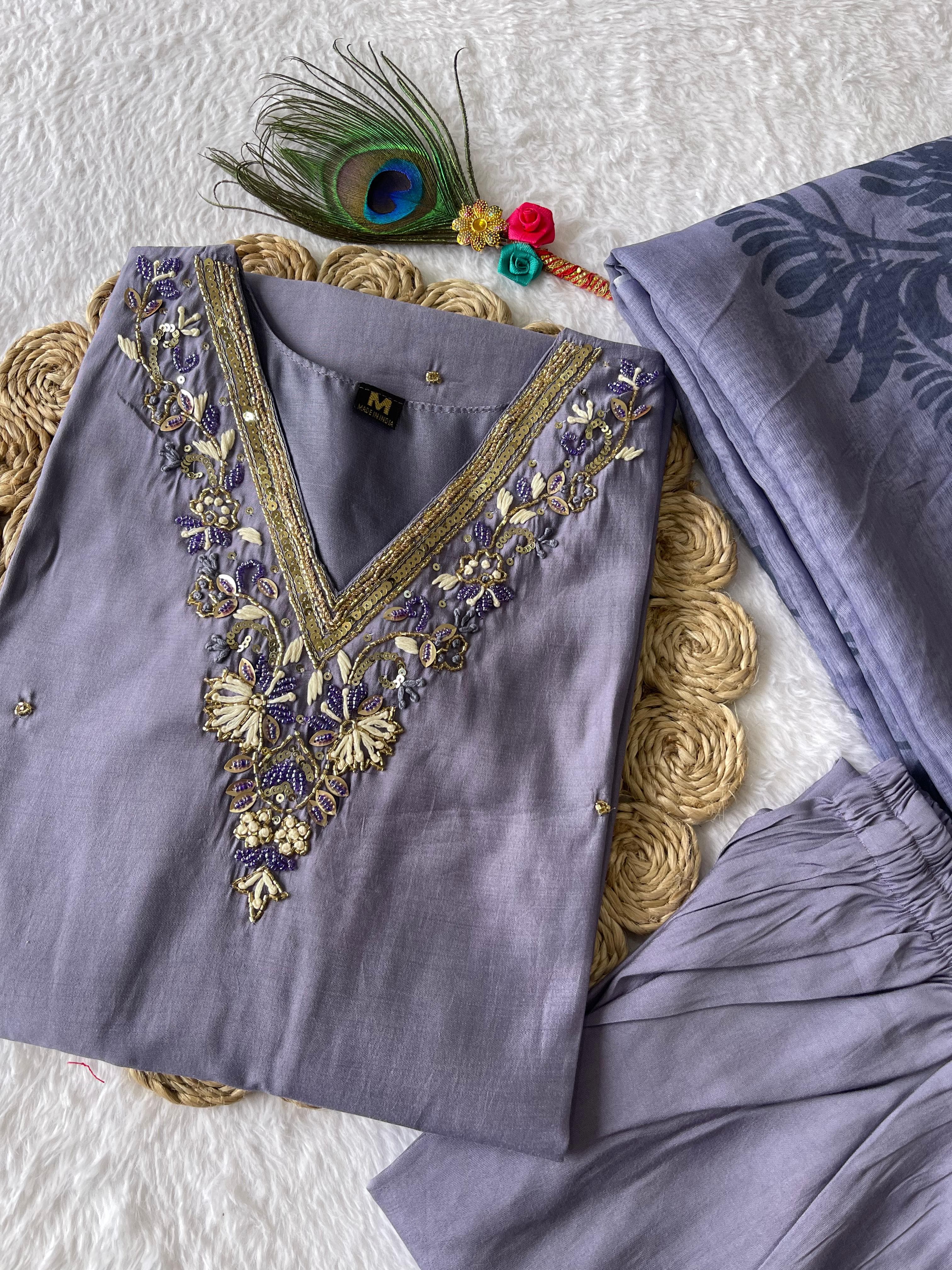 Launching New Designers Kurti Pent Dupatta Set