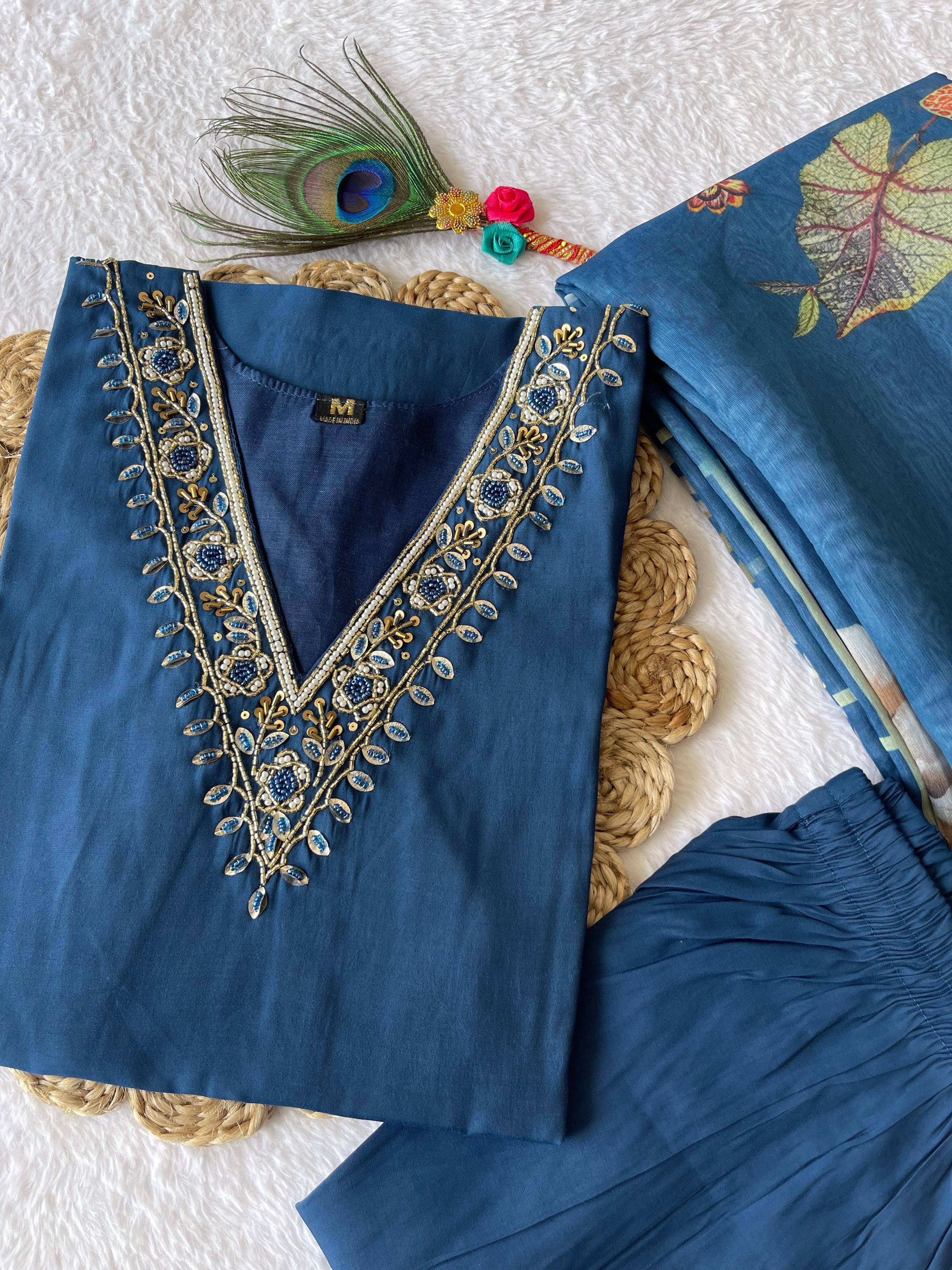 Launching New Designers Kurti Pent Dupatta Set