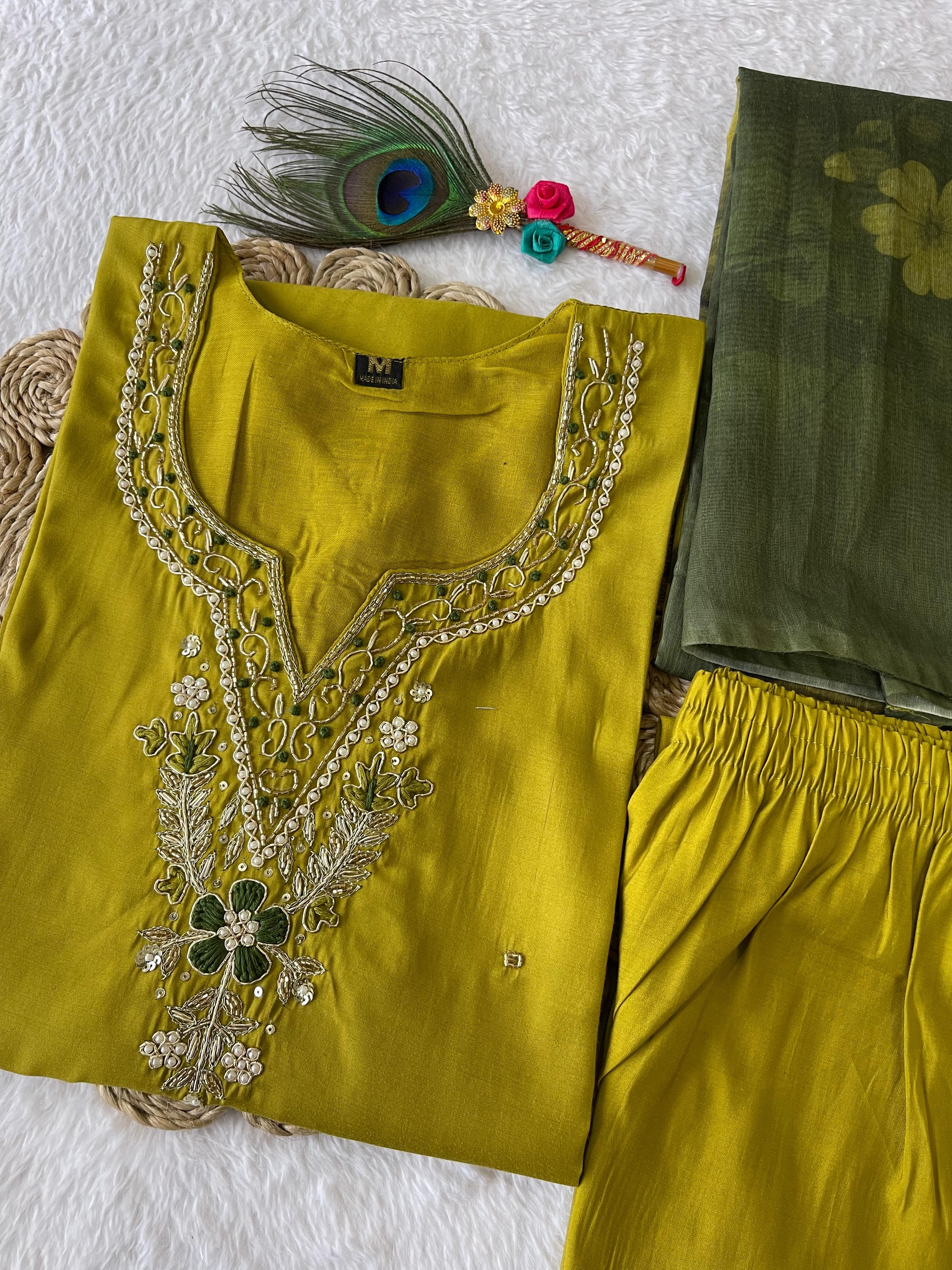 Launching New Designers Kurti Pent Dupatta Set