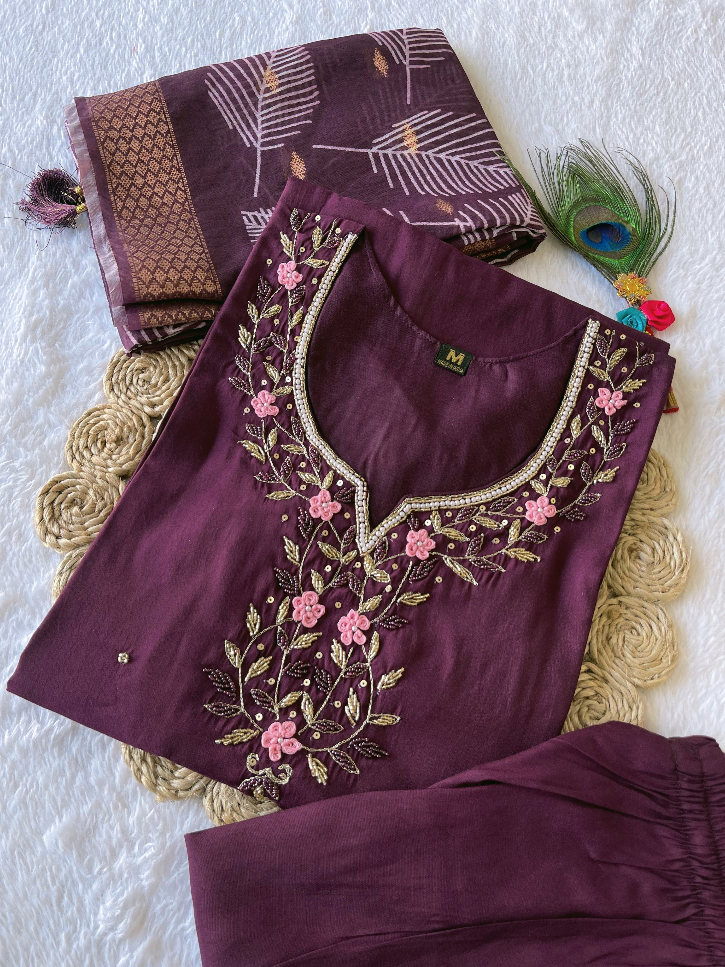 Launching New Designers Kurti Pent Dupatta Set