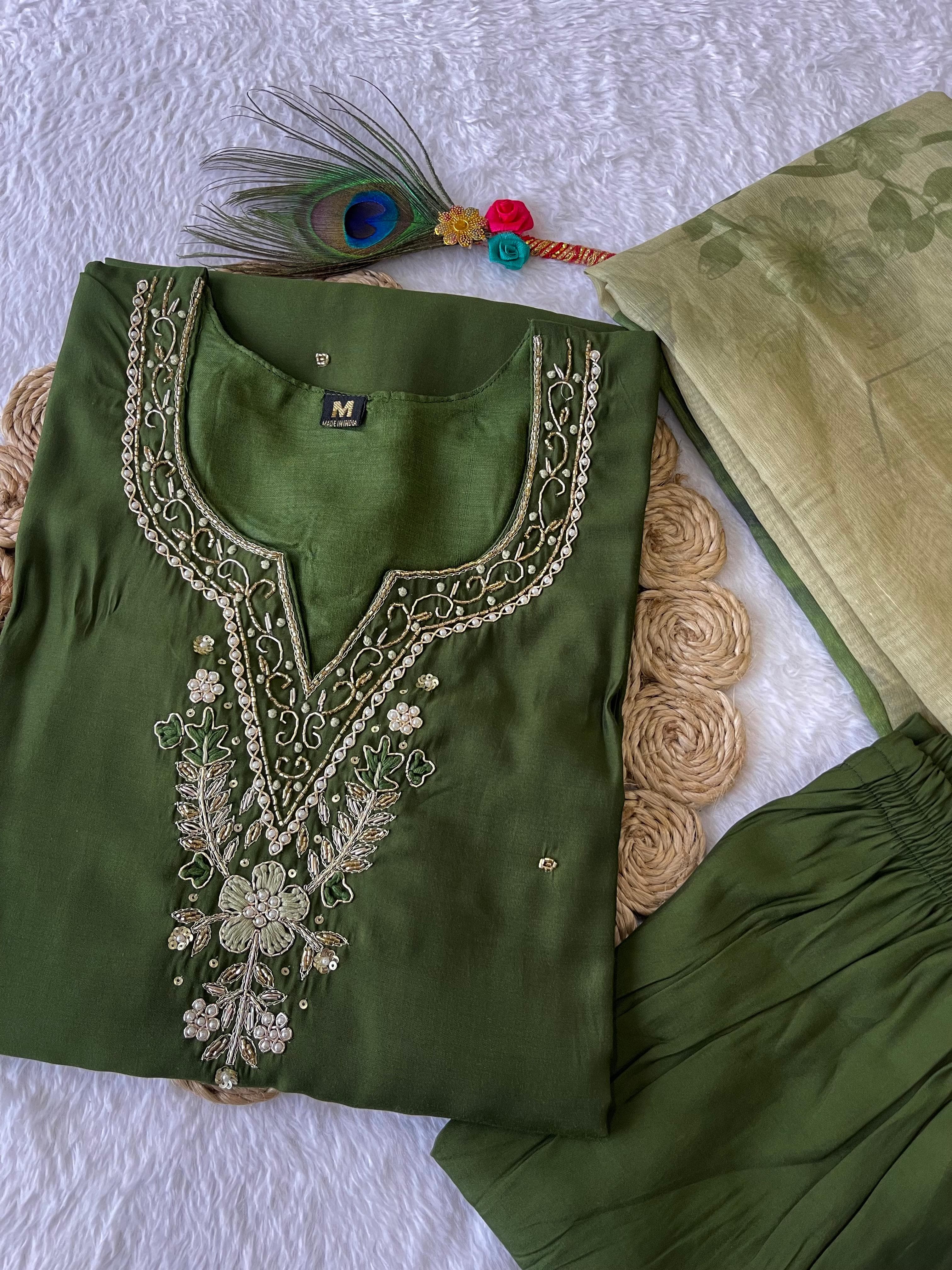 Launching New Designers Kurti Pent Dupatta Set