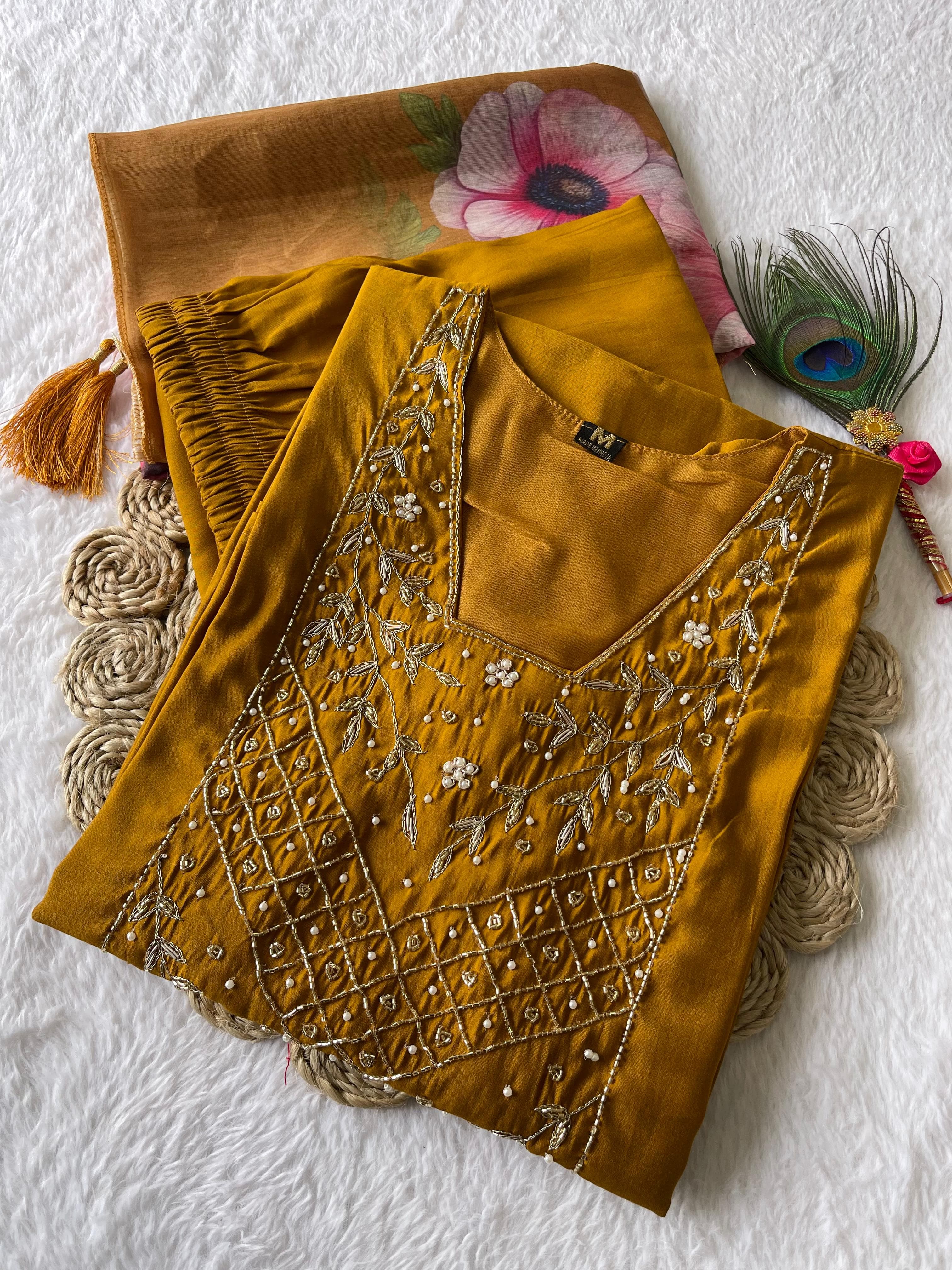 Launching New Designers Kurti Pent Dupatta Set