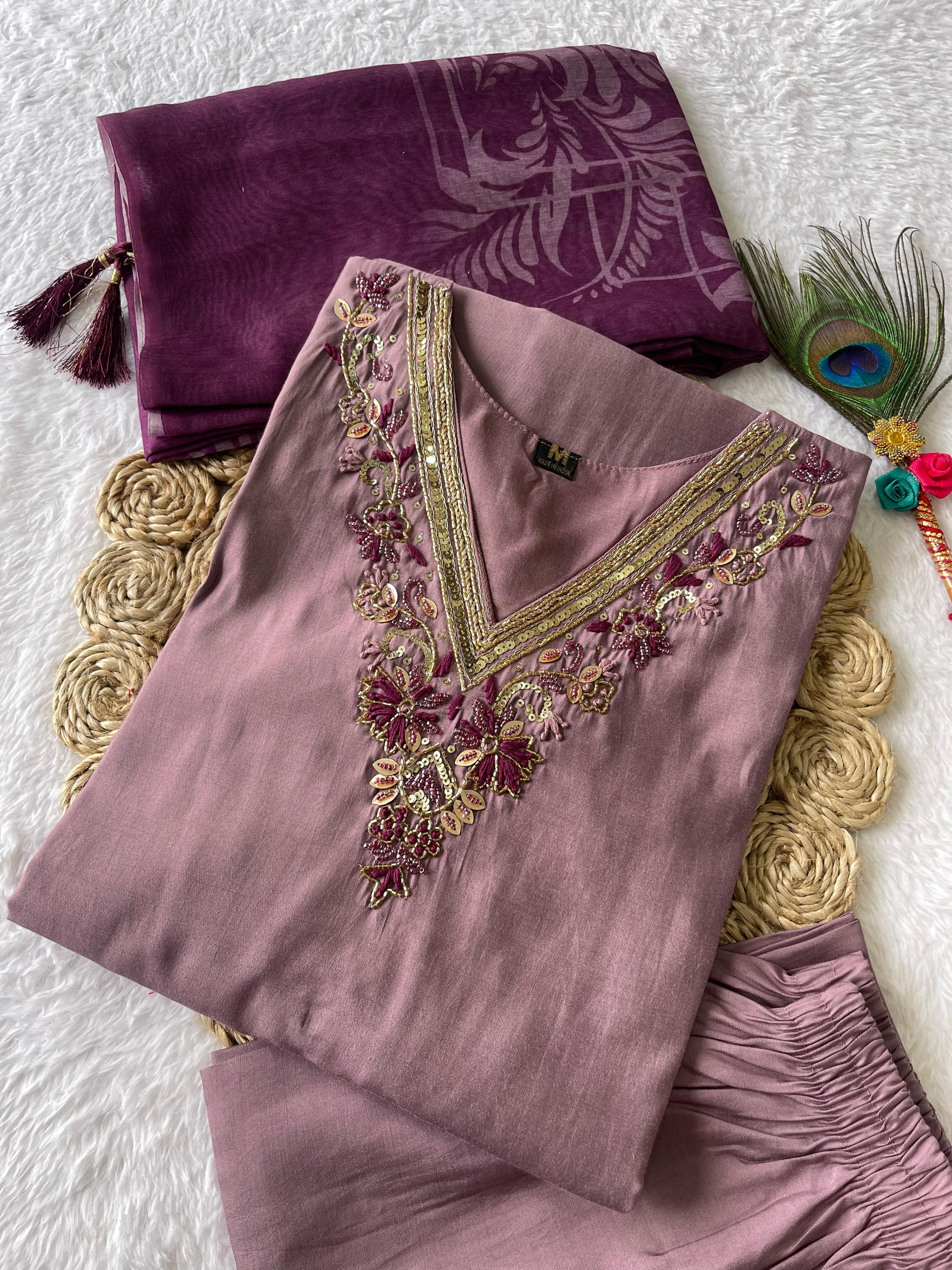 Launching New Designers Kurti Pent Dupatta Set