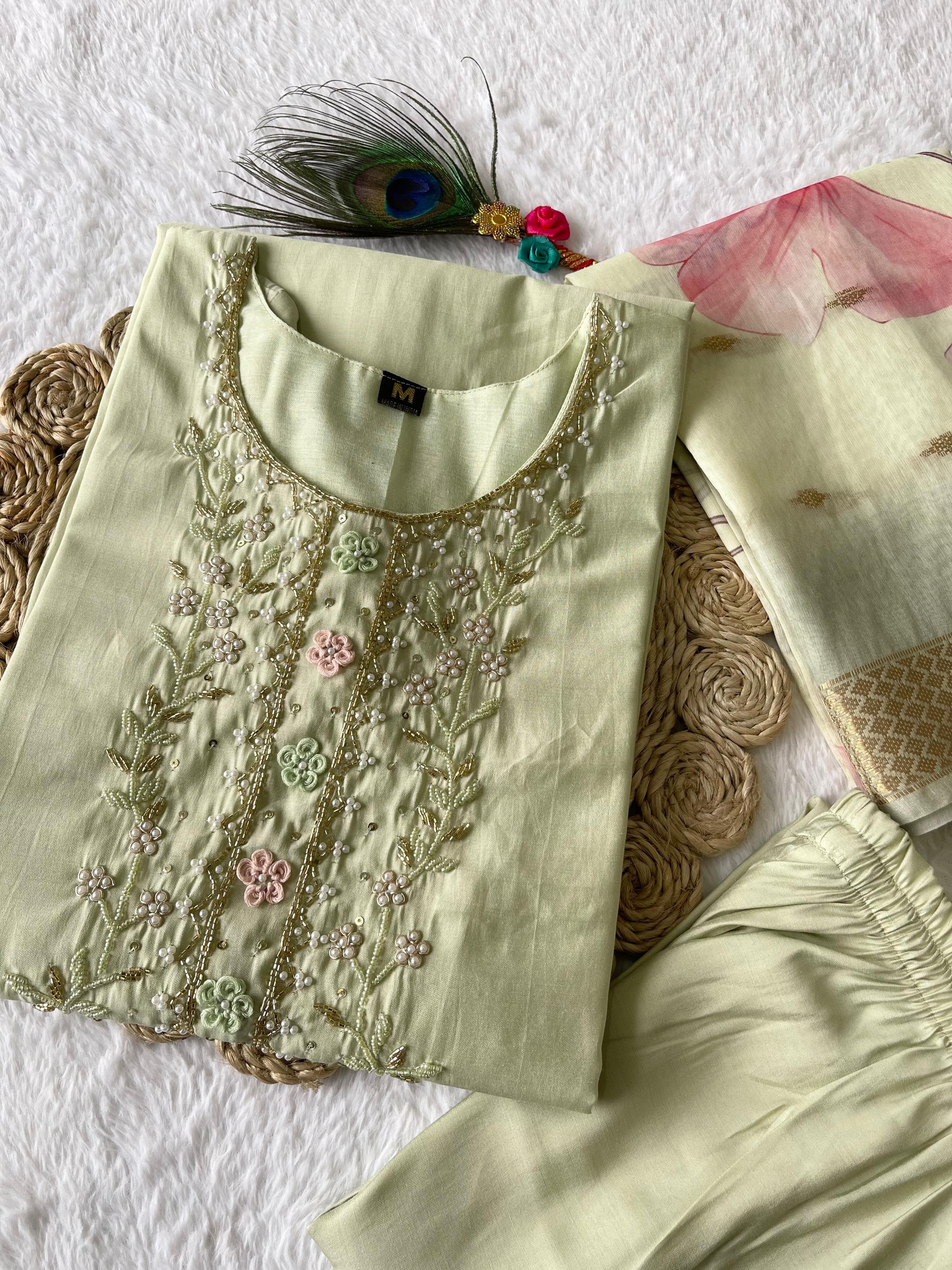 Launching New Designers Kurti Pent Dupatta Set