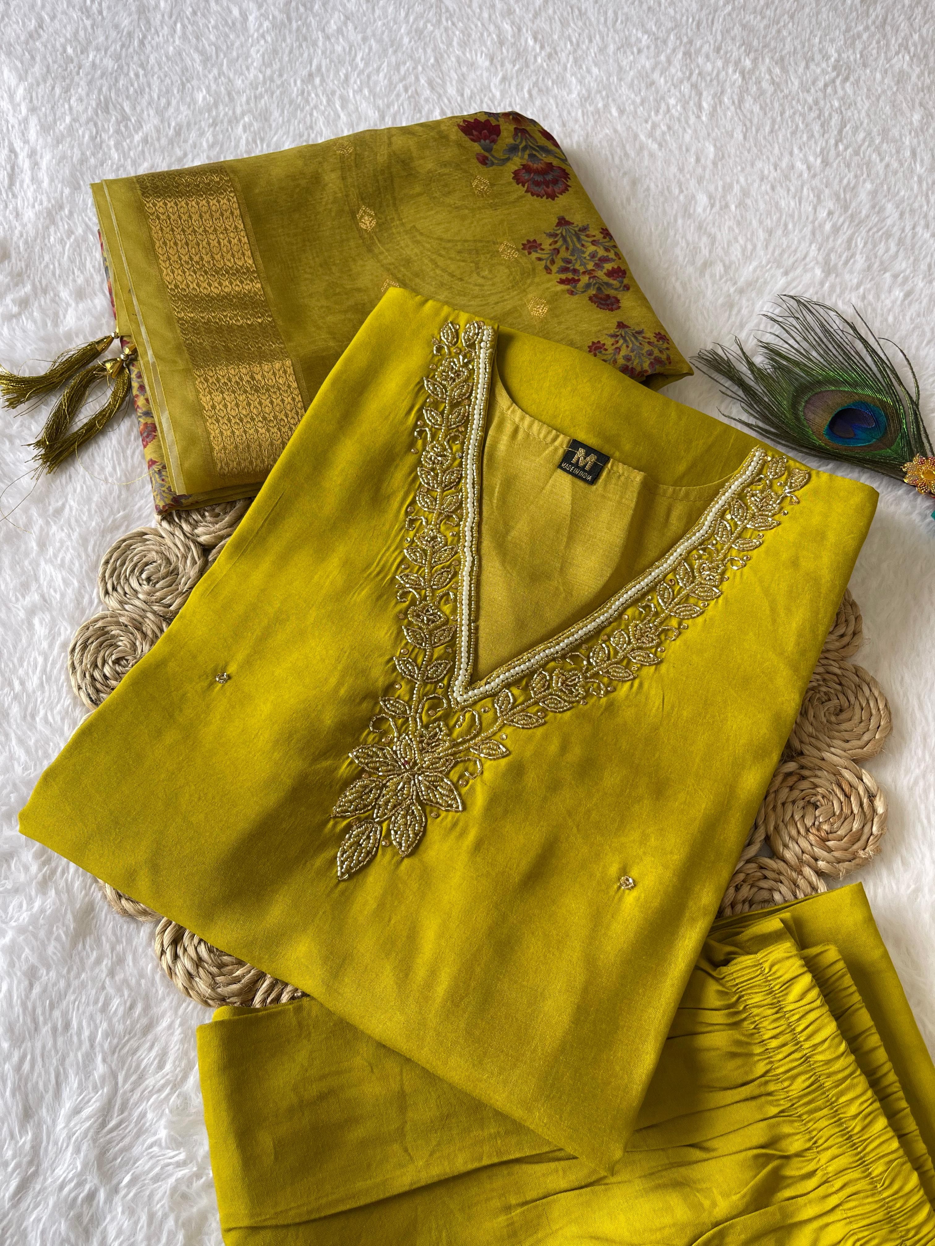 Launching New Designers Kurti Pent Dupatta Set